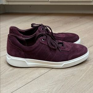 Vince Suede Sneakers Burgundy Mens 10